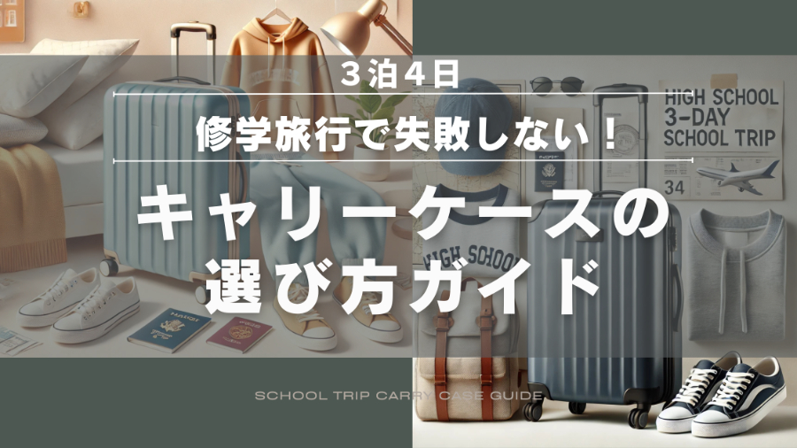 高校生　キャリケース 3泊4日　大きさ　選び方